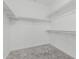 Walk-in closet with carpet floors and multiple levels of built-in shelving at 921 N Oxford Ln, Chandler, AZ 85225