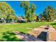 Expansive green space featuring a bench, mature trees, and recreational area at 9733 W Mcrae Way, Peoria, AZ 85382
