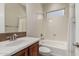 Bathroom featuring a bath tub and shower combination at 13052 W Mine Trl, Peoria, AZ 85383