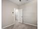 Neutral bedroom features carpet and easy access to other rooms at 17437 W Via De Luna Dr, Surprise, AZ 85387