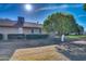 Well-maintained backyard with a healthy lawn, mature trees, and a covered patio for outdoor relaxation at 17668 N Del Webb Blvd, Sun City, AZ 85373