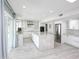 Modern kitchen featuring white cabinetry, a center island, and stainless steel appliances at 1806 W Rosewood Ct, Chandler, AZ 85224