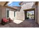 Inviting courtyard featuring stylish brick pavers and cozy seating at 18929 W Windsor Blvd, Litchfield Park, AZ 85340