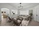Bright living room featuring modern decor, stylish furniture, and plenty of natural light at 2152 E Casitas Del Rio Dr, Phoenix, AZ 85024