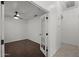 Bright home office with wood flooring and a ceiling fan at 2152 E Casitas Del Rio Dr, Phoenix, AZ 85024