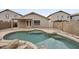 Backyard featuring a private pool and patio area for outdoor entertaining at 2152 E Casitas Del Rio Dr, Phoenix, AZ 85024