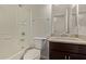 Bathroom with shower and sink with granite counters at 22125 N 29Th Ave # 137, Phoenix, AZ 85027