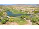 Beautiful golf course aerial view, nestled in the landscape at 2540 N Stone Hill Rd, Buckeye, AZ 85396