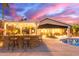 Enjoy outdoor bar seating and entertainment space close to the pool at 3733 E Kachina Dr, Phoenix, AZ 85044