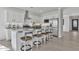 Modern kitchen with stainless steel appliances, granite countertops, and center island at 3750 E Rochelle Cir, Mesa, AZ 85215