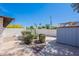 Private backyard area featuring a garden, desert landscaping, and block wall at 5539 E Dahlia Dr, Scottsdale, AZ 85254