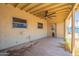 Covered back patio with concrete flooring and view of the backyard at 717 W Chilton St, Chandler, AZ 85225