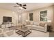 Bright living room showcasing neutral furniture, ample natural light, and stylish decor at 7769 W Bonitos Dr, Phoenix, AZ 85035