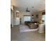 Large living room featuring a vaulted ceiling, neutral paint, and decorative window coverings at 840 W Crooked Stick Dr, Casa Grande, AZ 85122
