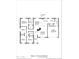 Detailed floor plan showcasing the layout of the home with four bedrooms and attached two-car garage at 8582 E Via De Dorado --, Scottsdale, AZ 85258