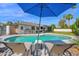 Lounge by the refreshing pool, complete with a patio and view of the home's outdoor kitchen at 8582 E Via De Dorado --, Scottsdale, AZ 85258