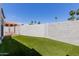 Turfed backyard with fence at 9208 N 83Rd St, Scottsdale, AZ 85258