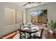 Dining area features sliding glass door access to outdoor patio, and contemporary decor at 1095 W Sandy Banks --, Gilbert, AZ 85233