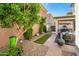 Charming backyard featuring a patio, seating area, and a grassy area, perfect for outdoor enjoyment at 1151 S Avoca --, Mesa, AZ 85208