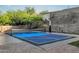 Pickleball court with sports net, surrounded by landscaping at 14049 S 8Th St, Phoenix, AZ 85048