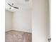 Minimal bedroom with ceiling fan and carpeted floor at 21551 E Waverly Ct, Queen Creek, AZ 85142