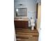 Bathroom with neutral vanity and faucet, and a modern sink at 235 N 61St Pl, Mesa, AZ 85205