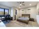Comfortable bedroom with a view, offering a peaceful retreat with natural light, closet, and comfortable design at 24066 N 90Th Way, Scottsdale, AZ 85255