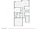 Open-concept floor plan showcasing the layout of the home's kitchen, living room, and bedrooms at 25894 W White Feather Ln, Wittmann, AZ 85361