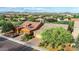 Aerial view of a suburban home featuring desert landscaping, a tile roof, and mountain views at 31107 N 27Th Ave, Phoenix, AZ 85085