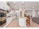 Spacious kitchen with white cabinetry, stainless steel appliances, a central island, and open layout at 31107 N 27Th Ave, Phoenix, AZ 85085