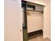 Open closet featuring shelving, a hanging rod, and a built-in bench at 3310 W Sweetwater Ave, Phoenix, AZ 85029