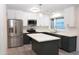 Modern kitchen with stainless steel appliances, island, and bright white cabinets at 3310 W Sweetwater Ave, Phoenix, AZ 85029