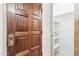 Interior door with a peek into a closet featuring shelving at 400 N Jay N St, Chandler, AZ 85225