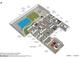 Isometric floor plan highlights open layout, pool, and attached garage for modern living at 6870 S Justin Way, Chandler, AZ 85249