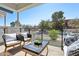 Relaxing balcony seating area with comfortable furniture, a coffee table, and scenic views for outdoor enjoyment at 1 Easy St # 15, Carefree, AZ 85377