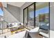 Relaxing patio area featuring comfortable seating and sliding glass doors for seamless indoor-outdoor living at 1 Easy St # 15, Carefree, AZ 85377