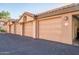 The private garages feature a clay tile roof that adds charm to the outside aesthetics at 10101 N Arabian Trl # 1005, Scottsdale, AZ 85258