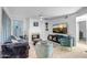 Cozy living room with a fireplace, plush seating, and stylish decor for relaxing and entertaining at 10101 N Arabian Trl # 1005, Scottsdale, AZ 85258