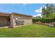 Spacious backyard with storage building and a well-maintained lawn at 1308 S Spur --, Mesa, AZ 85204