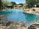 Inviting community pool with lounge chairs and umbrellas, perfect for relaxation and leisure at 19550 N Grayhawk Dr # 2023, Scottsdale, AZ 85255