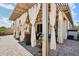 This patio features a pergola, stone pavers, and privacy curtains at 3163 E Austin Dr, Gilbert, AZ 85296