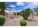 Beautiful backyard with desert landscaping and patio area, ideal for outdoor entertaining at 4081 N 156Th Dr, Goodyear, AZ 85395