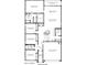 Detailed floor plan showcases the layout of the home with bedrooms, bathrooms, kitchen, and living spaces at 5812 E Freesia Ln, San Tan Valley, AZ 85140