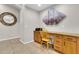 Dedicated office space with custom built-in desk and storage cabinets at 20423 S 186Th St, Queen Creek, AZ 85142