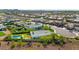 Aerial view of neighborhood featuring lush landscaping and community amenities at 22184 N 101St Dr, Peoria, AZ 85383