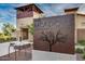 Exterior shot of The Meadows community center entrance with a modern design at 22184 N 101St Dr, Peoria, AZ 85383