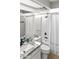 Well-lit bathroom featuring a shower-tub combination with modern black fixtures and granite vanity at 2363 Leisure World --, Mesa, AZ 85206