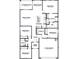 Detailed floorplan showcasing the layout of the home, including bedrooms, bathrooms, and living areas at 24105 W Flores Dr, Buckeye, AZ 85326