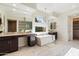Spacious bathroom with soaking tub and dual vanities at 2821 E Cashman Dr, Phoenix, AZ 85050