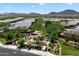 Aerial view of the neighborhood park that includes a playground and landscaped green spaces at 2821 E Cashman Dr, Phoenix, AZ 85050